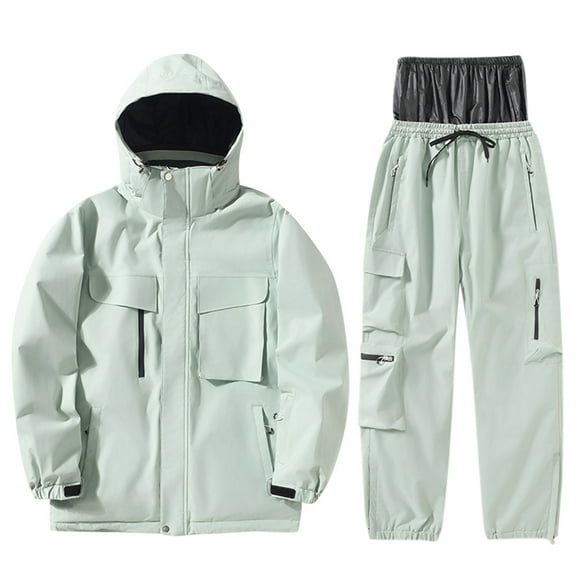 Men And Women Ski Jackets And Pants Set Windproof Insulated Snowsuit Winter Warm Snowboarding Snow Coat