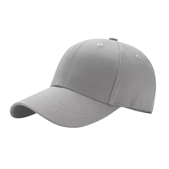 Men And Women Solid Color Baseball Cap Summer Breathable Outdoor Casual Lightweight UV-Resistant Sports Hat by Gbobgt Grey One Size