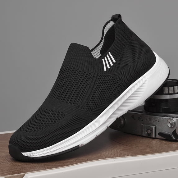 Men Anti-Slip Summer Sports Shoes, ventilated mesh casual sneakers with sweat wicking feature.Reliable grip sole prevents slipping for home, outdoor and daily wear.