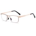 thumbnail image 1 of Men Anti-blue Light Square BIFOCAL Reading Glasses 3.00 Metal Trendy Business Gold Readers BIFOCAL +3.00 strength, 1 of 6