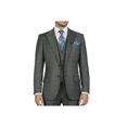 thumbnail image 1 of Men Apollo King 3pc Classic Suit A303 Gray white window pane 100% Wool Ship free, 1 of 9