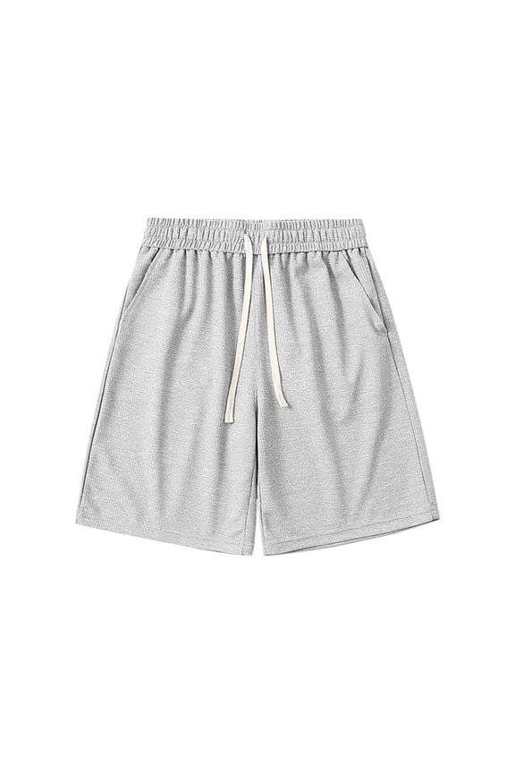 Men Apparel Dgankt Men's Modest Loose Elastic-Waisted Bermuda Drawstring Casual Shorts Large Size Available