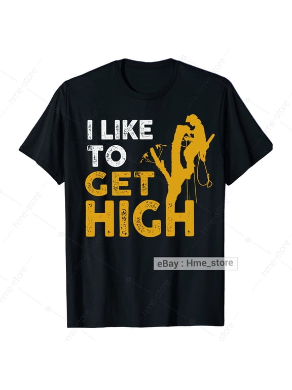 Men Arborist Tree Climber Logger Career T-Shirt