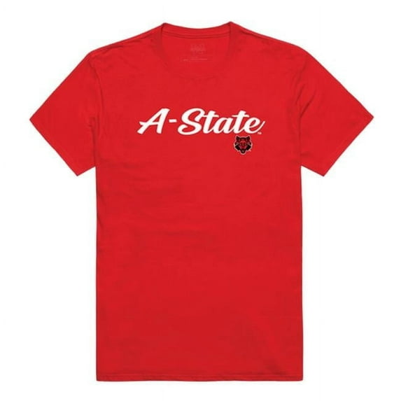Men Arkansas State Red Wolves Script T-Shirt, Red - Small