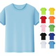 thumbnail image 1 of Men Athletic Crewneck Gym Tee Short Sleeve WorkouTennis T Shirts Running Top, 1 of 3