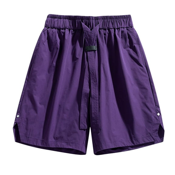 Men Athletic Shorts, Xunlbb Men's Fashion Casual Solid Color Elastic Waist Casual Half Shorts Pants