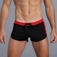 thumbnail image 1 of Men Athletic Swimwear Boxers Briefs Trendy Casual Soft Swim Jammers Quick Dry Shorts Square Leg Swimming Trunks with Compression Comfortable Underwear, 1 of 3