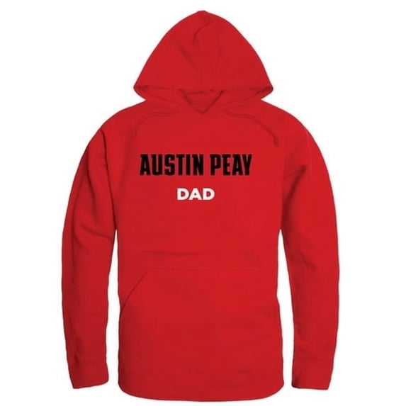 Men Austin Peay State Governors Dad Hoodie, Red - Extra Large