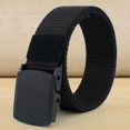 thumbnail image 1 of Men Automatic Buckle Nylon Belt Casual No Holes Belt For Men, 1 of 3