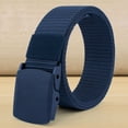 thumbnail image 1 of Men Automatic Buckle Nylon Belt Casual No Holes Belt For Men, 1 of 3