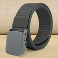 thumbnail image 1 of Men Automatic Buckle Nylon Belt Casual No Holes Belt For Men, 1 of 3
