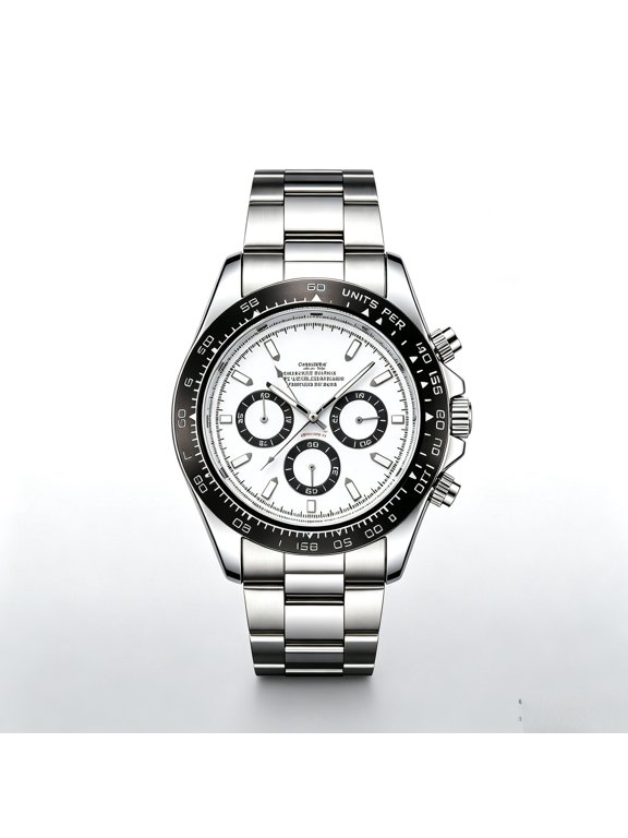 Men Automatic MultiEye Chronograph Stainless Steel Waterproof Business Fashion Wrist Watch