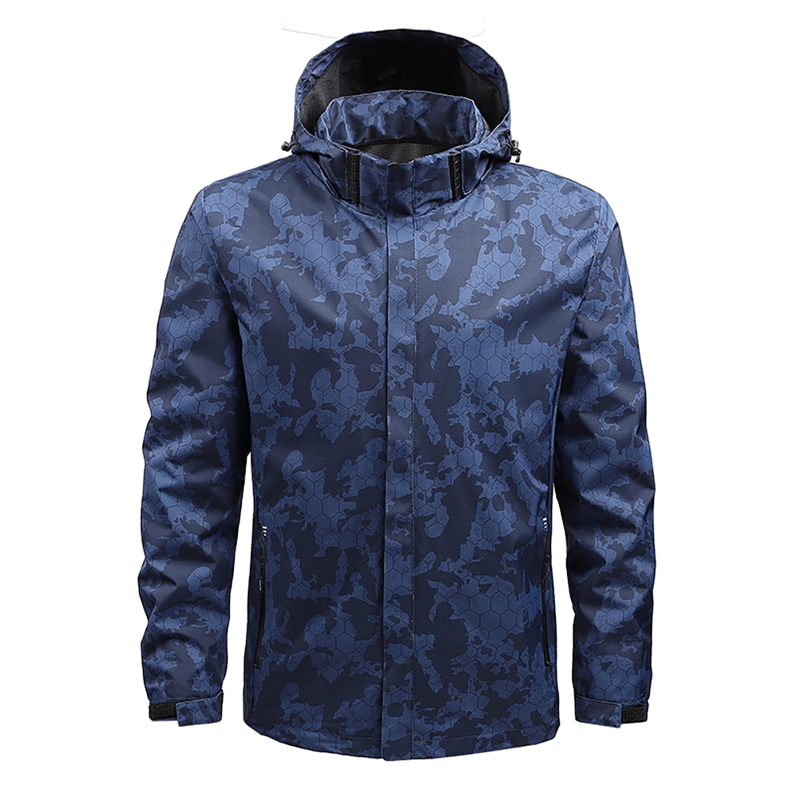 Men Autumn And Winter Camouflage Casual Simple Coat Sports Zipper Pocket Mens Big And Tall