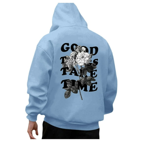 Men Autumn and Winter Fashion Casual Long Sleeved Hooded Sports Sweater for Daily and Sport Easy to Collocate