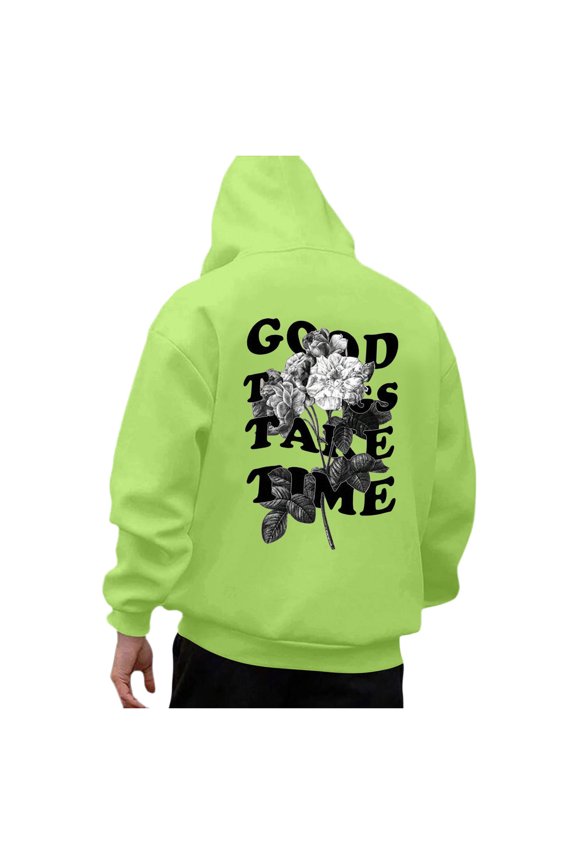 Men Autumn and Winter Fashion Casual Long Sleeved Hooded Sports Sweater for Daily and Sport Easy to Collocate