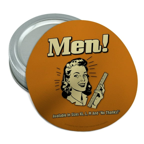 Men Available in Sizes XL L M and No Thanks Funny Humor Retro Round Rubber Non-Slip Jar Gripper Lid Opener