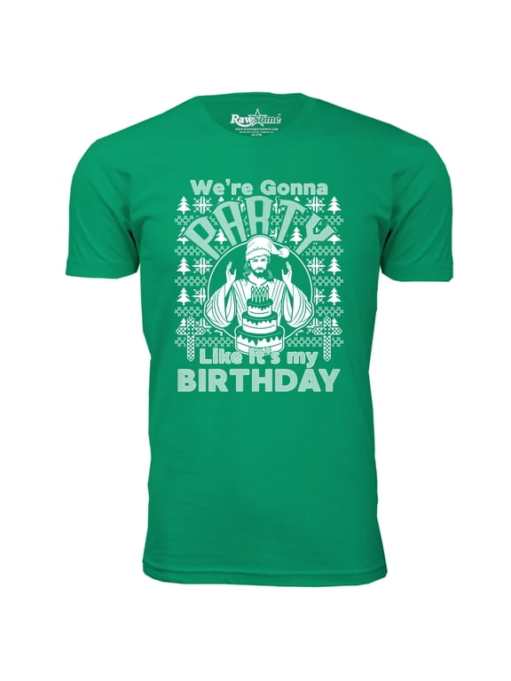 Men Awesome Ugly Christmas Sweater T-Shirt - We're Gonna Party