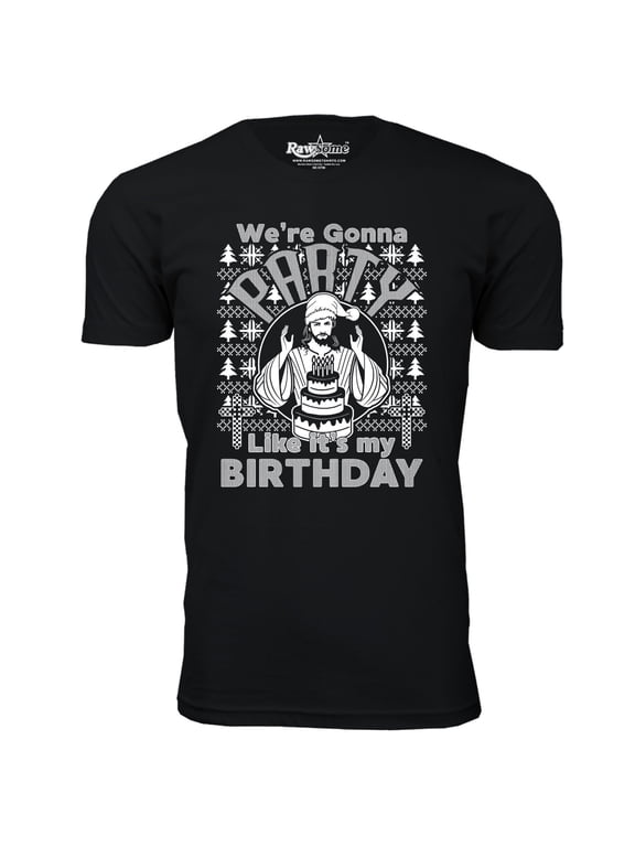 Men Awesome Ugly Christmas Sweater T-Shirt - We're Gonna Party