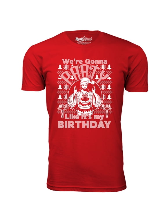Men Awesome Ugly Christmas Sweater T-Shirt - We're Gonna Party