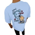 thumbnail image 1 of Men Back Print Graphic T Shirt Short Sleeve Crewneck Tee Posterior Design Top Summer Casual Streetwear Soft Breathable Male Shirt, 1 of 5