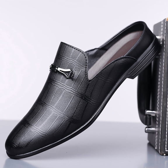 Men Backless Slip‑On Dress Mules
