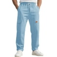 thumbnail image 1 of Men Baggy Casual Pants Casual Cargo Trousers Work Pants New Waterproof Cargo Pants Neutral Outdoor Pants Autumn New Sweatpants, 1 of 4