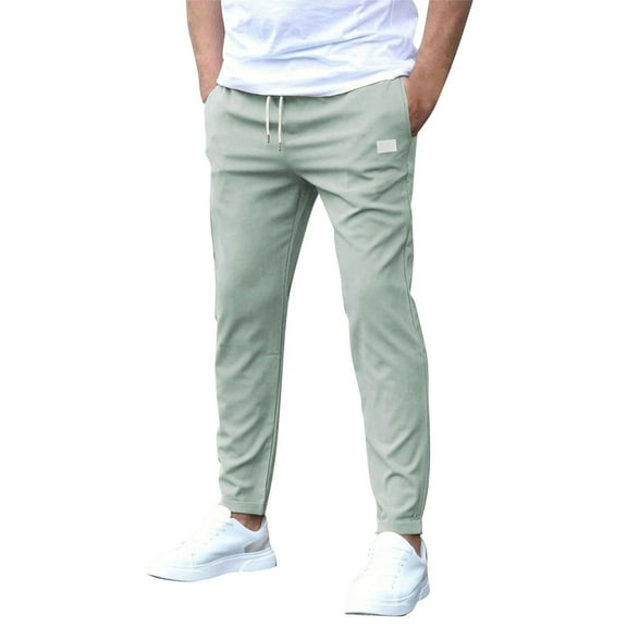 Men Baggy Casual Pants Male Loose Straight Trousers Large Size New Outdoor Waterproof Cargo Pants Baggy Breathable Pants Men Multi-Pockets Drawstring Cotton Track Pant