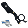 thumbnail image 1 of Men Barber Beard Cut Throat Shavette Shaving Razor + 10 Shaving Blades, 1 of 6