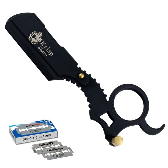 Men Barber Beard Cut Throat Shavette Shaving Razor + 10 Shaving Blades