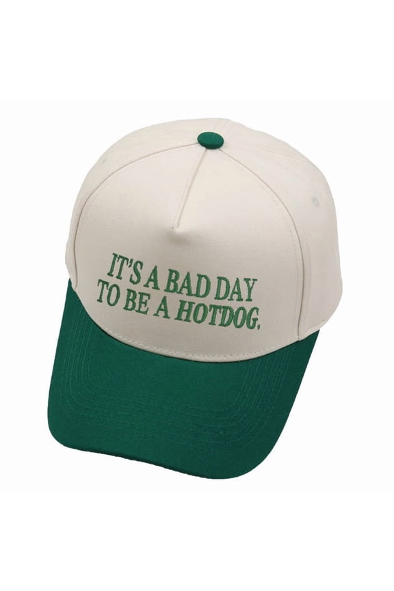 Men Baseball Cap Structured Embroidered Trucker Baseball Hat For Outdoor Activities With Color Design