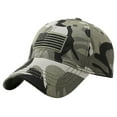 thumbnail image 1 of Men Baseball Cap, USA Flag Camouflage Embroidered Pattern Skin-friendly Breathable Cotton American Flag Hat for Traveling Mountaineering Hiking Fishing, 1 of 7