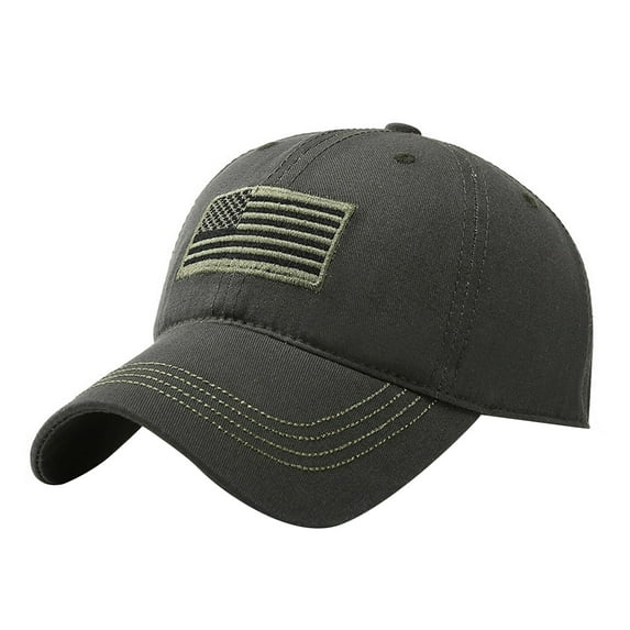 Men Baseball Cap, USA Flag Camouflage Embroidered Pattern Skin-friendly Breathable Cotton American Flag Hat for Traveling Mountaineering Hiking Fishing