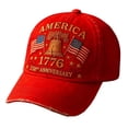 thumbnail image 1 of Men Baseball Caps Closed Back Classic Anniversary Embroidered Baseball Cap Adjustable Snapback Hat For Men And Women, 1 of 3