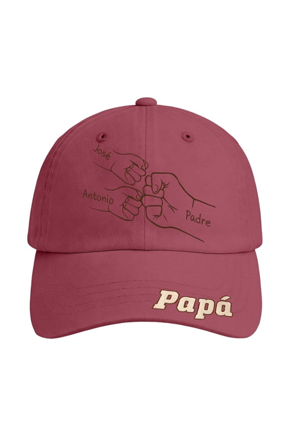 Men Baseball Caps Closed Back Dad Baseball Cap Custom Embroidery Text Logo Father's Day Idea For Him