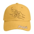thumbnail image 1 of Men Baseball Caps Fitted Dad Baseball Cap Custom Embroidery Text Logo Father's Day Idea For Him, 1 of 3