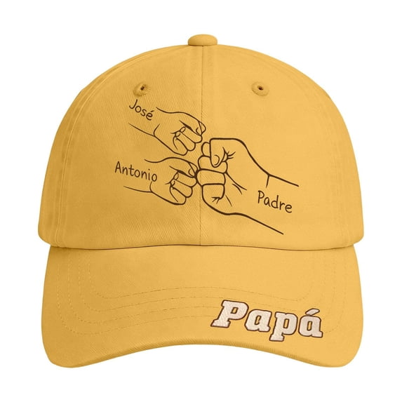 Men Baseball Caps Fitted Dad Baseball Cap Custom Embroidery Text Logo Father's Day Idea For Him