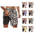 thumbnail image 1 of Men Basketball Athletic Shorts – Loose Fit Sport Shorts With Elastic Waist, Classic Training Workout Shorts For Gym Court Street Style, 1 of 4