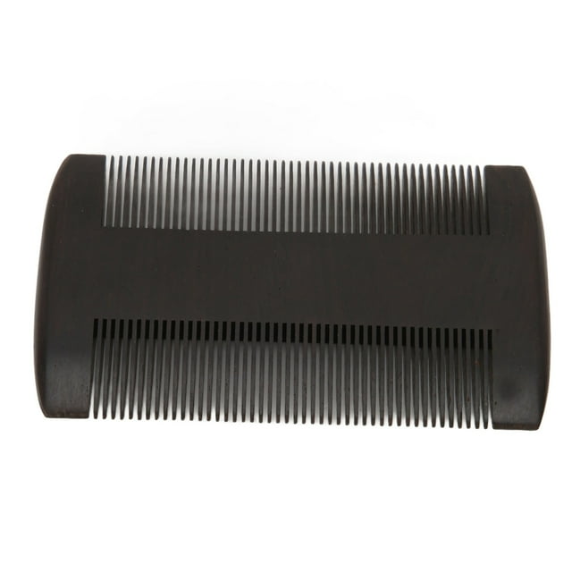 Men Beard Comb Professional African Blackwood Double Sided Fine Teeth Lice Comb Grooming Stying