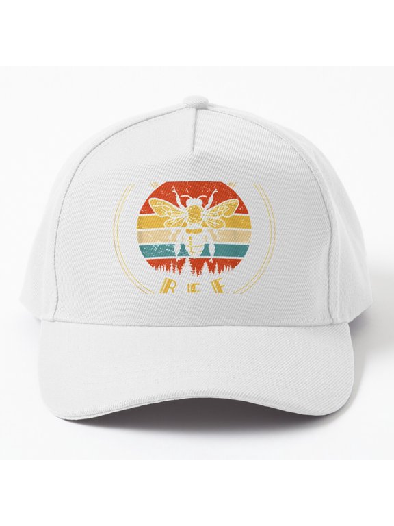 Men Beekeeper Papa Baseball Hat, Dad Father Apiarist Hive Bee Graphic Design, Classic Cap