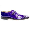 thumbnail image 1 of Men Belvedere Mare Genuine Ostrich Eel Leather Lace up Purple Shoes Lace Up 2P7, 1 of 3