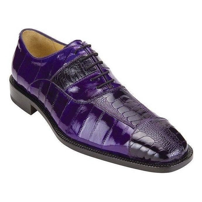 Belvedere Eel Belt Purple Luxury Dress Shoe main image 1