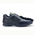 thumbnail image 1 of Men Belvedere Mens Vasco Shoes Hornback Crocodile Sneaker Shoes Dark Blue 336122, 1 of 4