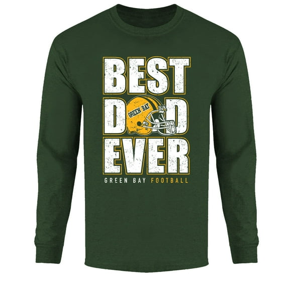 Men Best Football Dad Ever Long Sleeve Shirt