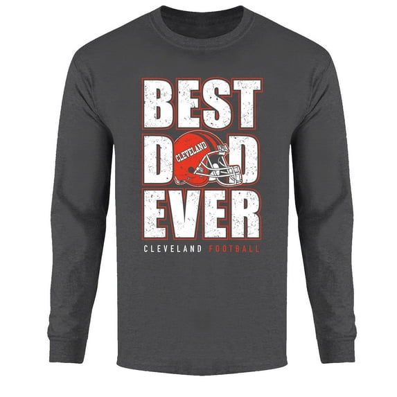 Men Best Football Dad Ever Long Sleeve Shirt