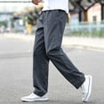 thumbnail image 1 of Men Big Size Cargo Pants Stretch Straight Leg Multi Pocket Zip Off Breathable Fishing Outdoor Trousers, 1 of 7
