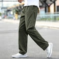 thumbnail image 1 of Men Big Size Cargo Pants Stretch Straight Leg Multi Pocket Zip Off Breathable Fishing Outdoor Trousers, 1 of 7