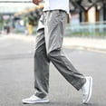 thumbnail image 1 of Men Big Size Cargo Pants Stretch Straight Leg Multi Pocket Zip Off Breathable Fishing Outdoor Trousers, 1 of 7