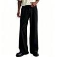 thumbnail image 1 of Men Big Size Classic Fit Double Pleated Microfiber Comfort Dress Pants S-XL, 1 of 6