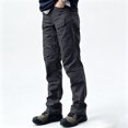 thumbnail image 1 of Men Big Size Stretch Straight Leg Cargo Pants Multi Pocket Quick Dry Water Repellent Outdoor Trousers, 1 of 9