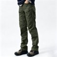 thumbnail image 1 of Men Big Size Stretch Straight Leg Cargo Pants Multi Pocket Quick Dry Water Repellent Outdoor Trousers, 1 of 9